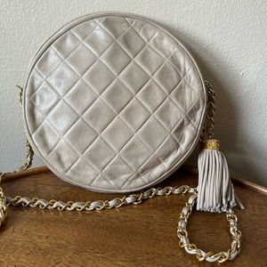CHANEL Round Tassel Chain Bag Lambskin